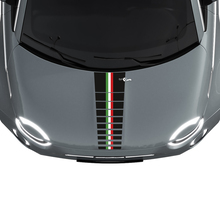 Striscia del cofano a bandiera a tre strisce Adesivo grafico per Fiat 500
 3