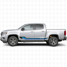 Strisce in Vinile Retro Parallele per Porte e Minigonne per Chevrolet Colorado 2ª Generazione 2015-2022_2