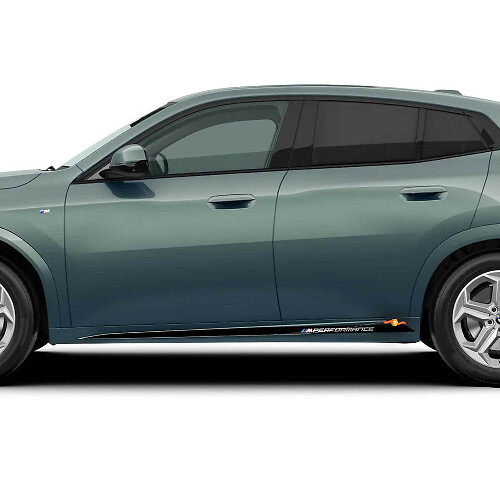 Adesivi in vinile a strisce stile minigonne laterali M Performance per BMW X2 U10