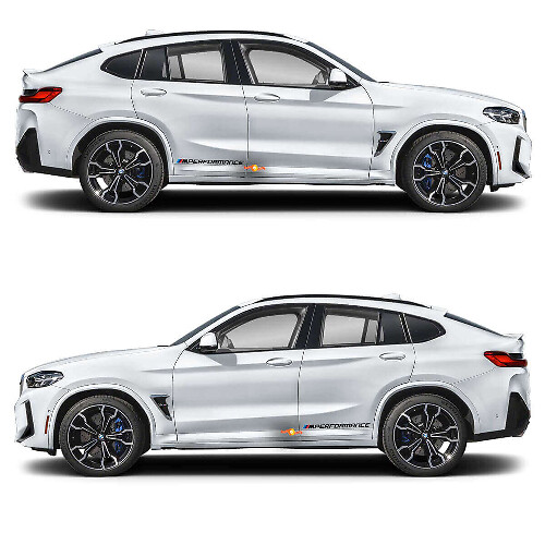 2x adesivo in vinile M Performance per BMW X4M
