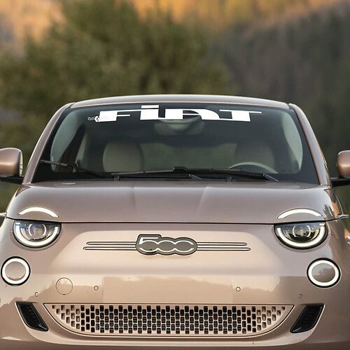 Adesivi grafici per parabrezza anteriore per Fiat 500 1
