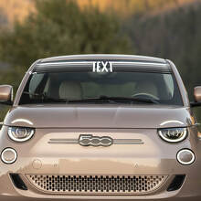 Testo Personalizzato Adesivo Parabrezza Bandiera Italia per Fiat 500 2