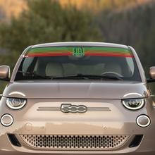 Adesivi grafici per parabrezza anteriore 500 per Fiat 500
 3