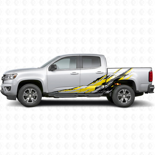Strisce in Vinile Usurate per Porta Splash e Fiancata per Chevrolet Colorado 2ª Gen 2015-2022_1