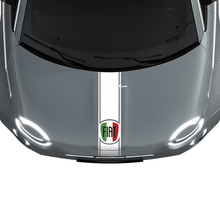 Banda adesiva con grafica della bandiera italiana per cappuccio per Fiat 500
 2