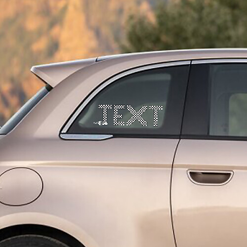 Adesivo personalizzato con bandiera a scacchi per fiancate Fiat 500