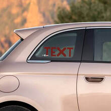 Adesivo personalizzato con bandiera a scacchi per fiancate Fiat 500 3