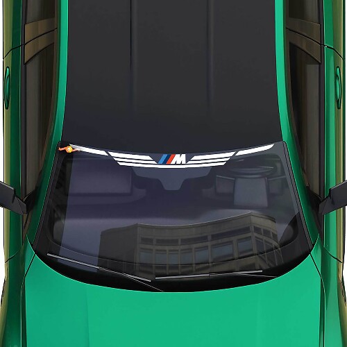 Adesivo Motorsport M wings Stripes per parabrezza adatto alla serie BMW G
