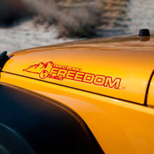 Kit di Adesivi Vinilici Personalizzati per Cofano Mountain Style per Jeep Wrangler_3