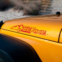 Kit di Adesivi Vinilici Personalizzati per Cofano Mountain Style per Jeep Wrangler_4