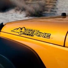 Kit di Adesivi Vinilici Personalizzati per Cofano Mountain Style per Jeep Wrangler_6