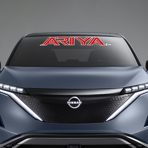 Adesivo grafico ARIYA per parabrezza per Nissan ARIYA
