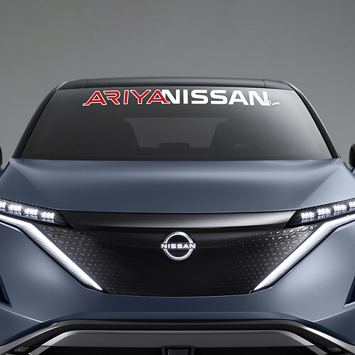 Adesivo grafico ARIYA per parabrezza per Nissan ARIYA 2
