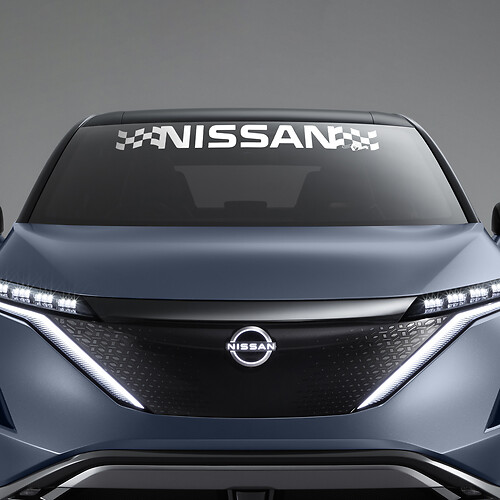 Grafica a scacchi per parabrezza adesivo per Nissan ARIYA
