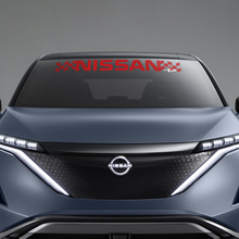 Grafica a scacchi per parabrezza adesivo per Nissan ARIYA
 3