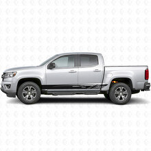 Strisce in vinile a fascia diagonale per porta e parafango per Chevrolet Colorado 2ª generazione 2015-2022_2