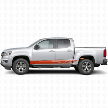 Strisce in vinile a fascia diagonale per porta e parafango per Chevrolet Colorado 2ª generazione 2015-2022_4