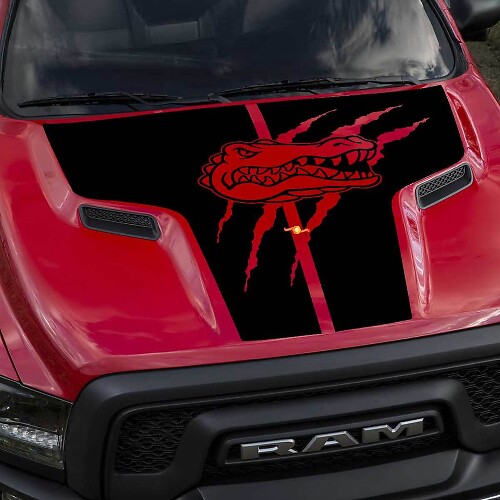 Adesivo in Vinile a Forma di Artiglio di Alligatore per Cofano Dodge Ram Rebel_1