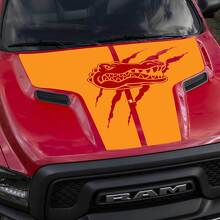 Dodge Ram Gators Rebel Hood Logo Adesivo in vinile per camion Grafica Pick Up Pickup
 2