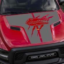 Adesivo in Vinile a Forma di Artiglio di Alligatore per Cofano Dodge Ram Rebel_3