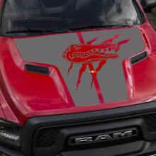 Dodge Ram Gators Rebel Hood Logo Adesivo in vinile per camion Grafica Pick Up Pickup
 3