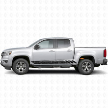 Strisce in Vinile Topografiche Contorno Porta e Minigonna per Chevrolet Colorado 2ª Gen 2015-2022_2