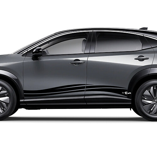 Kit adesivi grafici universali a onde laterali per Nissan ARIYA
 1