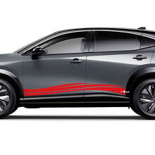 Kit adesivi grafici universali a onde laterali per Nissan ARIYA
 3