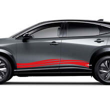 Kit adesivi grafici universali a onde laterali per Nissan ARIYA
 3