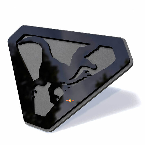 Emblemi parafango Raptor Stemmi portellone Badge 3D
