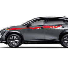 Kit adesivi grafici da corsa a strisce universali per Nissan ARIYA
 3