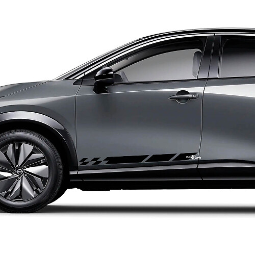 Kit adesivi grafici a scacchi universali per Nissan ARIYA
