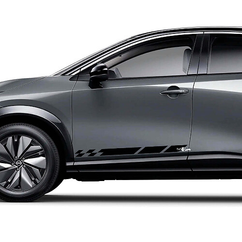 Kit adesivi grafici a scacchi universali per Nissan ARIYA
 1