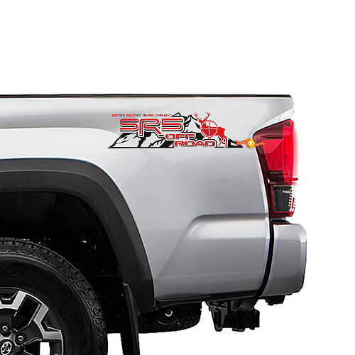 Kit di adesivi in vinile SR5 Off Road Moose Mountain per fiancate di camion Toyota_1