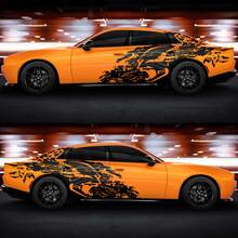 Kit adesivi in vinile Banshee Splash Grunge Stripes per Dodge Charger Daytona Banshee
 4