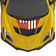 Bandiera degli Stati Uniti Cofano Adesivo in Vinile a 2 colori per Chevy Chevrolet Corvette zr1
 2