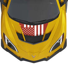 Adesivo in vinile con bandiera USA per cofano Chevrolet Corvette ZR1_2