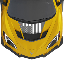 Bandiera degli Stati Uniti Cofano Adesivo in Vinile a 2 colori per Chevy Chevrolet Corvette zr1
 3