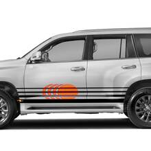 Lexus 2016 GX460 Strisce retrò vintage simili allo stile Toyota 4Runner del 40º anniversario Adesivo laterale Grafica
 2