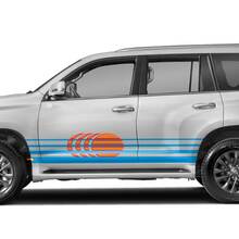Lexus 2016 GX460 Strisce retrò vintage simili allo stile Toyota 4Runner del 40º anniversario Adesivo laterale Grafica
 3