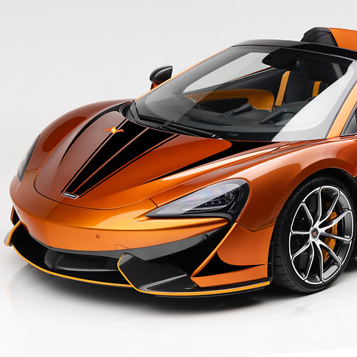 McLaren 570S Strisce sul cofano Grafica Adesiva in Vinile
