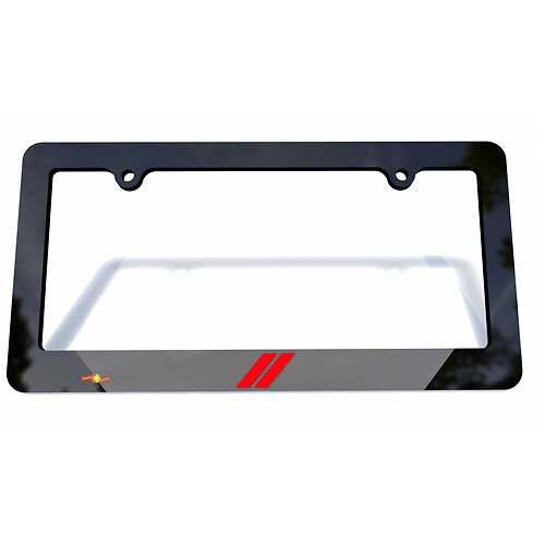 Strisce a scacchi Copri Targa Telaio Decorativo per Veicoli Dodge
