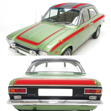 Set completo di strisce Vintage per fiancate, cofano e posteriore per Ford Escort 1970 Mexico
 5