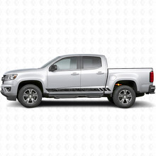 Strisce in Vinile a Fascia Topografica per Porta e Minigonne per Chevrolet Colorado 2ª Generazione 2015-2022_2
