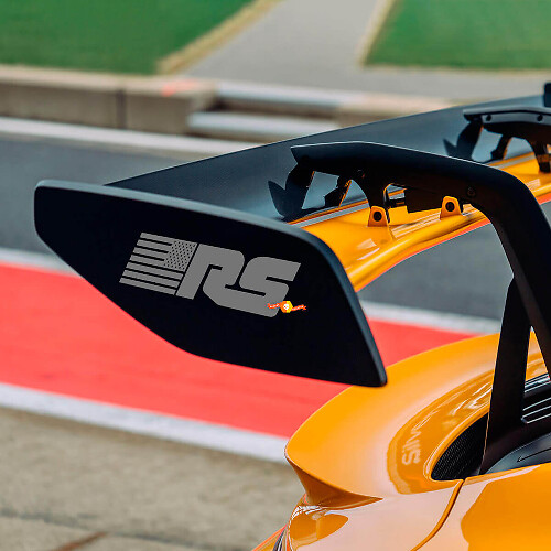 Coppia di Adesivi in Vinile con Bandiera USA per Spoiler Posteriore Porsche GT3 RS_1