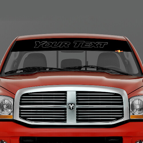 Adesivo in Vinile Personalizzato con Scritta per Parabrezza per Dodge RAM