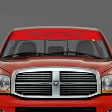 Adesivo in Vinile Personalizzato con Scritta per Parabrezza per Dodge RAM_3