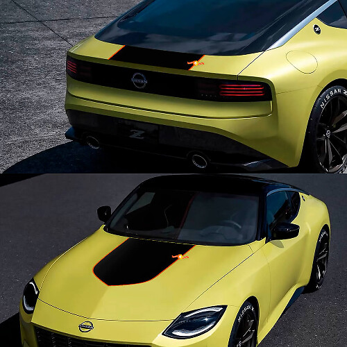 Adesivo in vinile per kit grafico per cappuccio della Nissan Legend Z Edition in 2 colori
