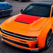 Adesivo in vinile per avvolgere il cofano Sixpack per Dodge Charger Daytona
 3