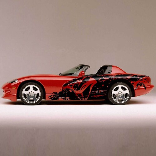 Kit di Adesivi Laterali in Vinile Stile Viper Splash per Dodge Viper